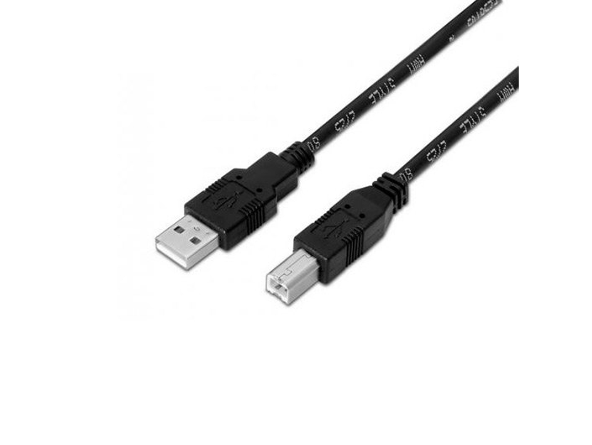 Cable de Datos Aisens (USB - USB - Negro)