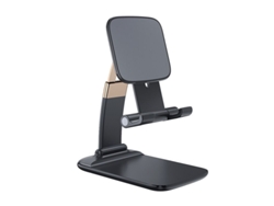2026-soporte Para Teléfono Para Escritorio Ajustable, Soporte Universal Para Móviles Y Tablets De 4-12.9 Pulgadas (negro)