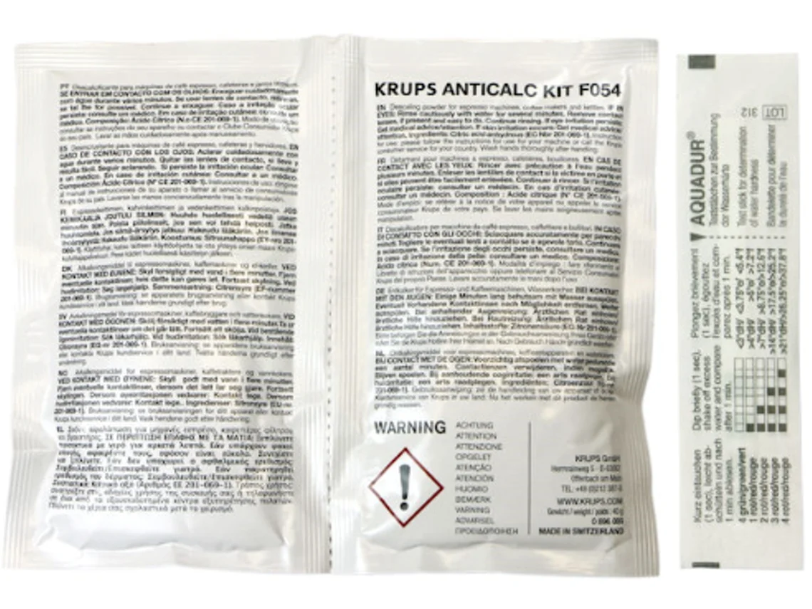 Descalcificador para Cafetera KRUPS F054001B (Compatibilidad: KRUPS F054001B)