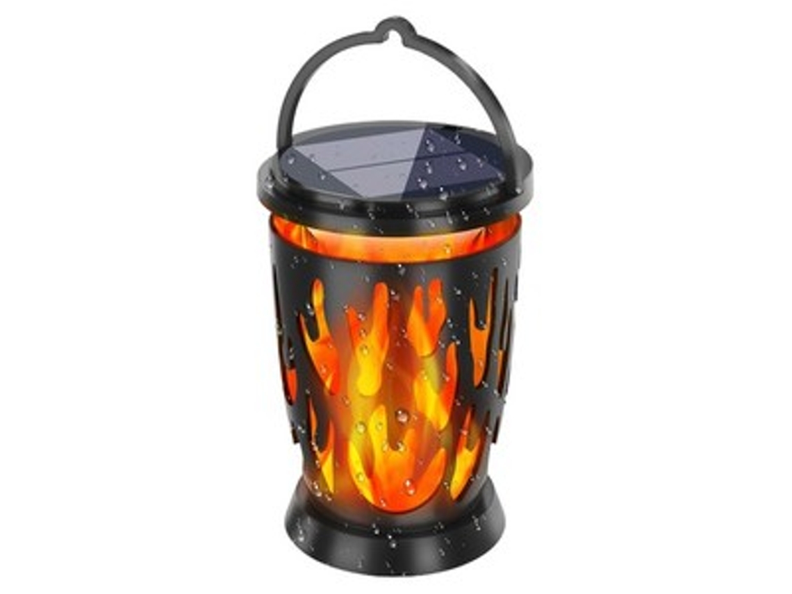 Faroles solares con llamas parpadeantes para exteriores, luces solares colgantes para jardín Zeuxo
