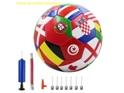 Balón De Fútbol Oficial De Tamaño 5, Con Diseño De Bandera Nacional, Fabricado En Material Pvc De 2,7 Mm De Espesor.