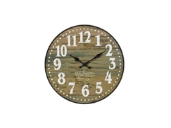 Reloj Küken Redondo Con Efecto Madera 35 Cm Kuken