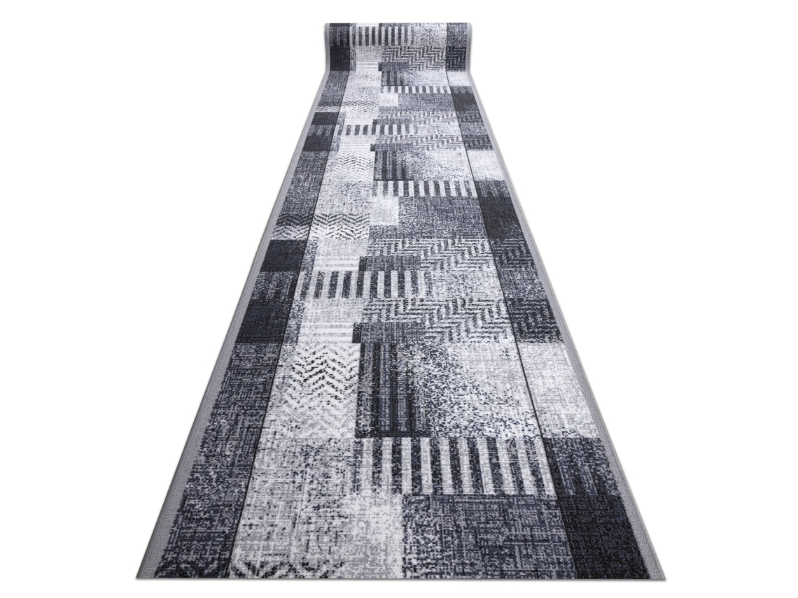 Alfombra de Pasillo con Refuerzo de Goma Essenza Gris 80 cm