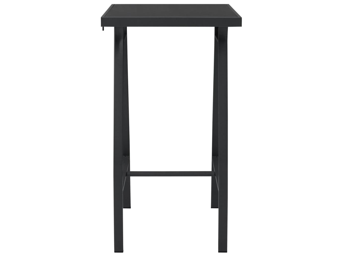 Maison Exclusive - Mesa Alta De Jardín Vidrio Templado 60x60x110 Cm