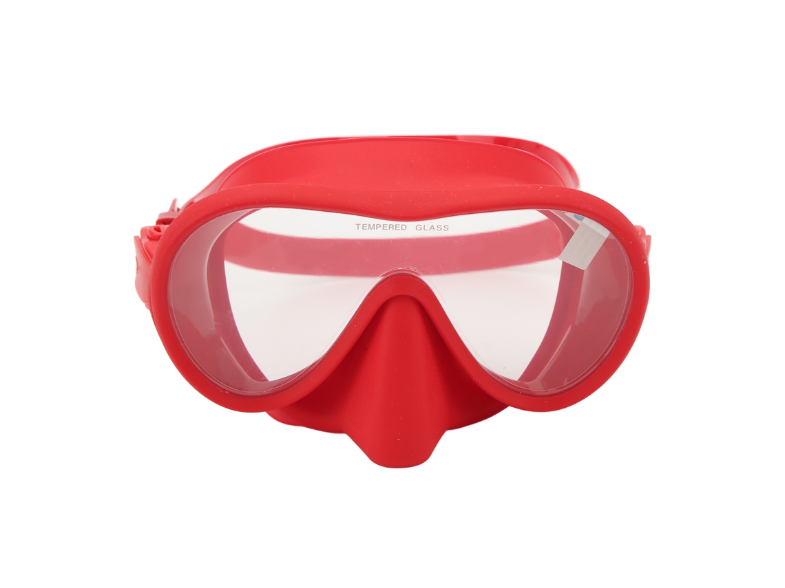 Urbannova-máscara De Buceo Antideslumbrante Con Correa De Silicona Rojo