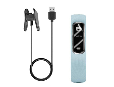 Kit Cargador Usb Film Protector Pantalla Gel Cobertura Completa Garmin Vivosmart 4