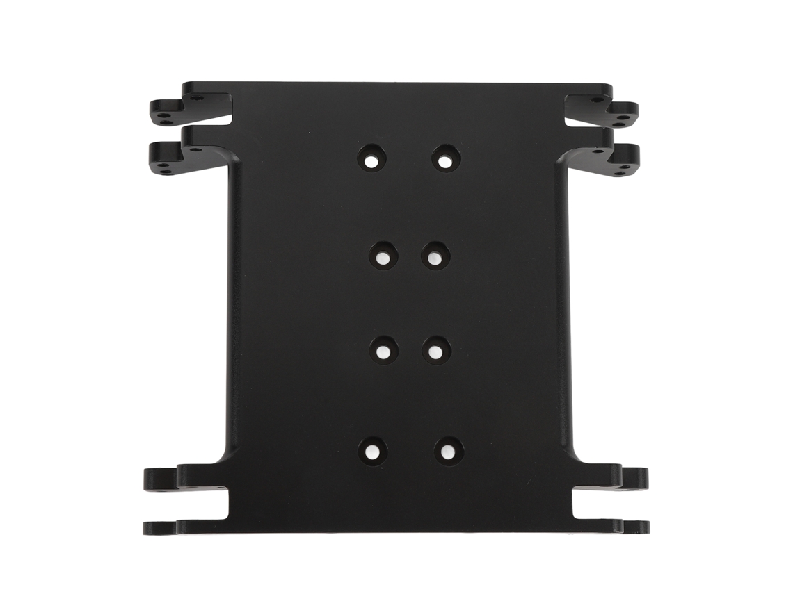 Placa Protectora De Chasis Para Coche Rc En Aleación De Aluminio Ligera Con Múltiples Orificios Para Coche Rc Rr10 1/10 Negro