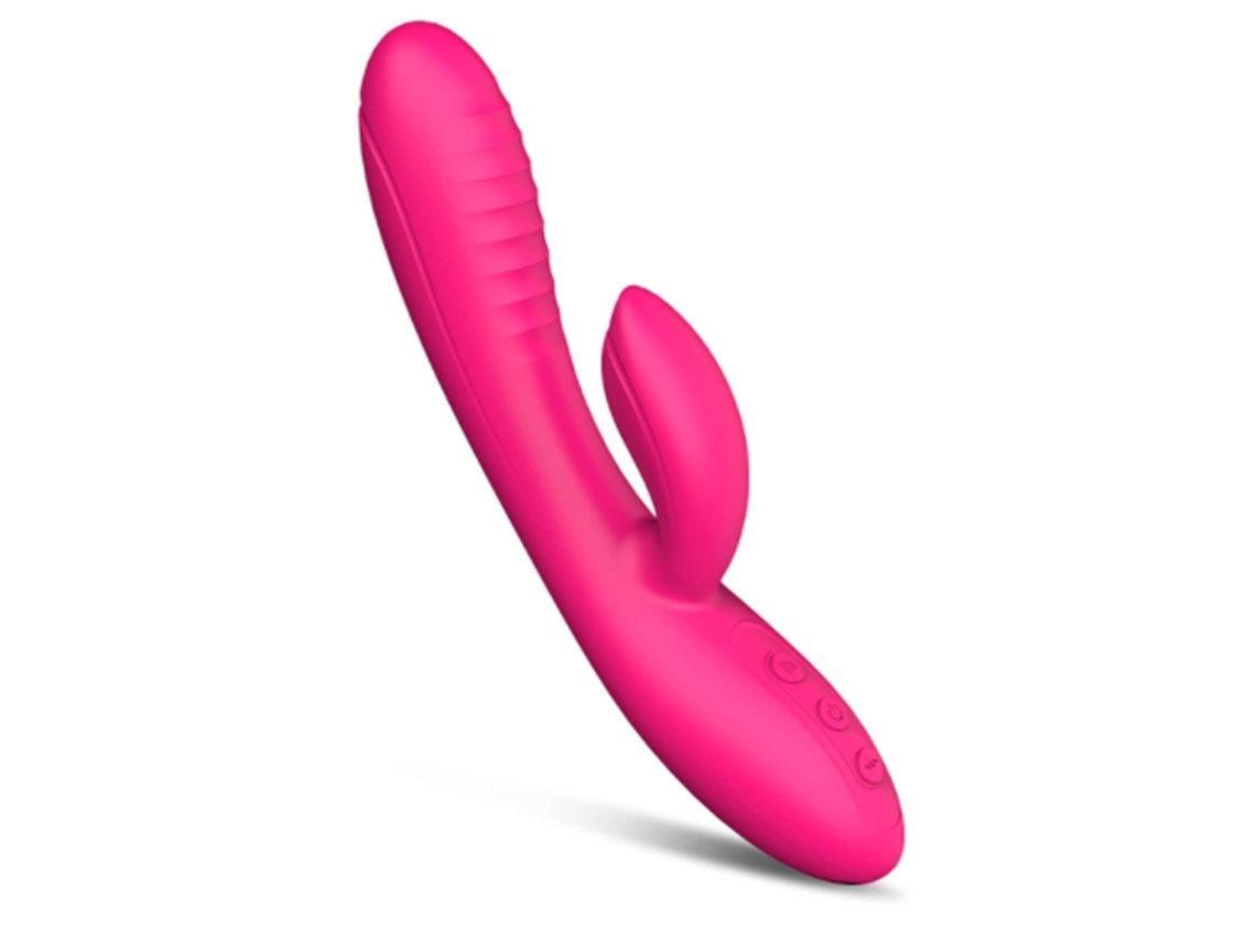 Vibrador de conejo 2 en 1 para el punto G, consolador de silicona líquida, juguete sexual silencioso para adultos.