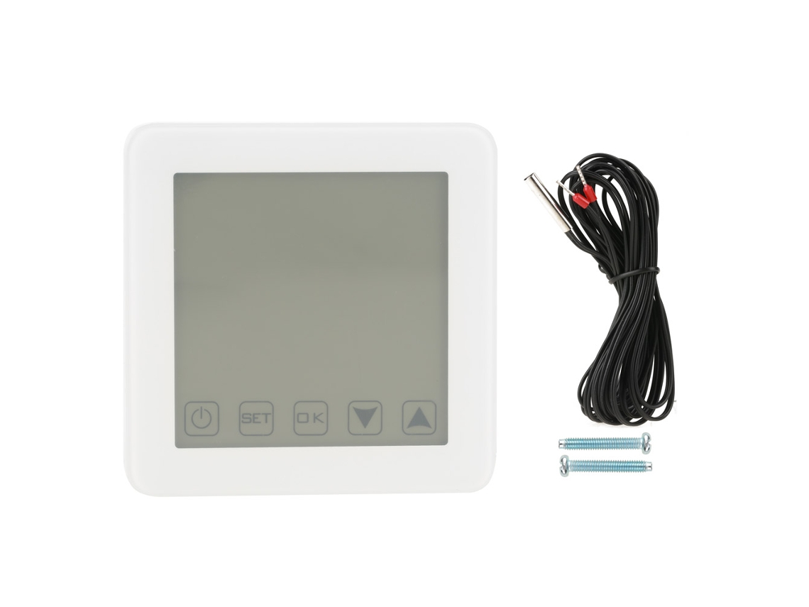 Termostato Digital Wifi Con Control De Temperatura, 16 A, Calefacción Eléctrica, Blanco.