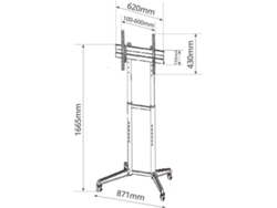 Soporte de TV HOLMIOS H60003 (Fijo - 37'' a 70" - Hasta 50 kg)