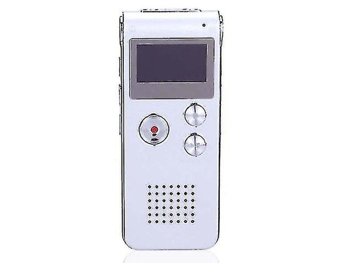 Grabadora digital de voz activada/reducción de ruido/mini grabadora/MP3/USB de 8 GB Yizhood (plateada)