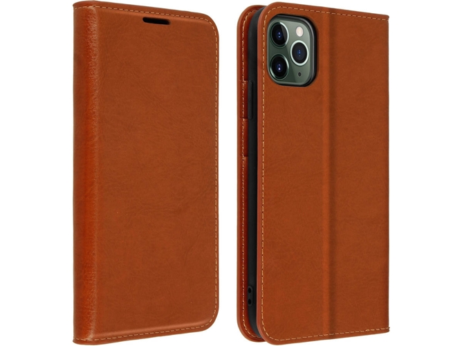 Funda iPhone 11 Pro Max AVIZAR Wallet Marrón