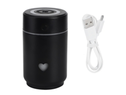 Humidificador de aire portátil USB Mdug de 220 ml, mini purificador de aire humidificado (negro)