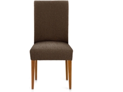 Funda de Silla EYSA Premium Troya Pack de 2 Fundas Tejido Multielástico (50 x 50 x 55 cm - Poliéster y Algodón - Marrón)