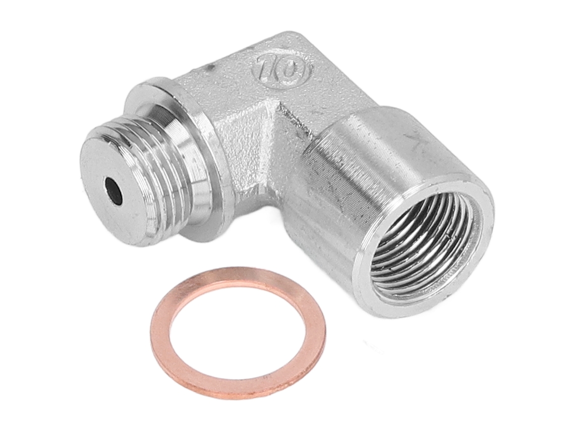 Extensión Para Sensor De Oxígeno Con Ángulo De 90°, Espaciador, Juntas Roscadas M18x1.5, Acero De Alta Resistencia.