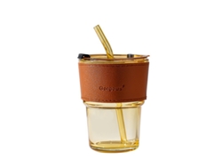 Vaso de leche para el desayuno, taza de café, taza de agua de vidrio espesado, taza de agua portátil