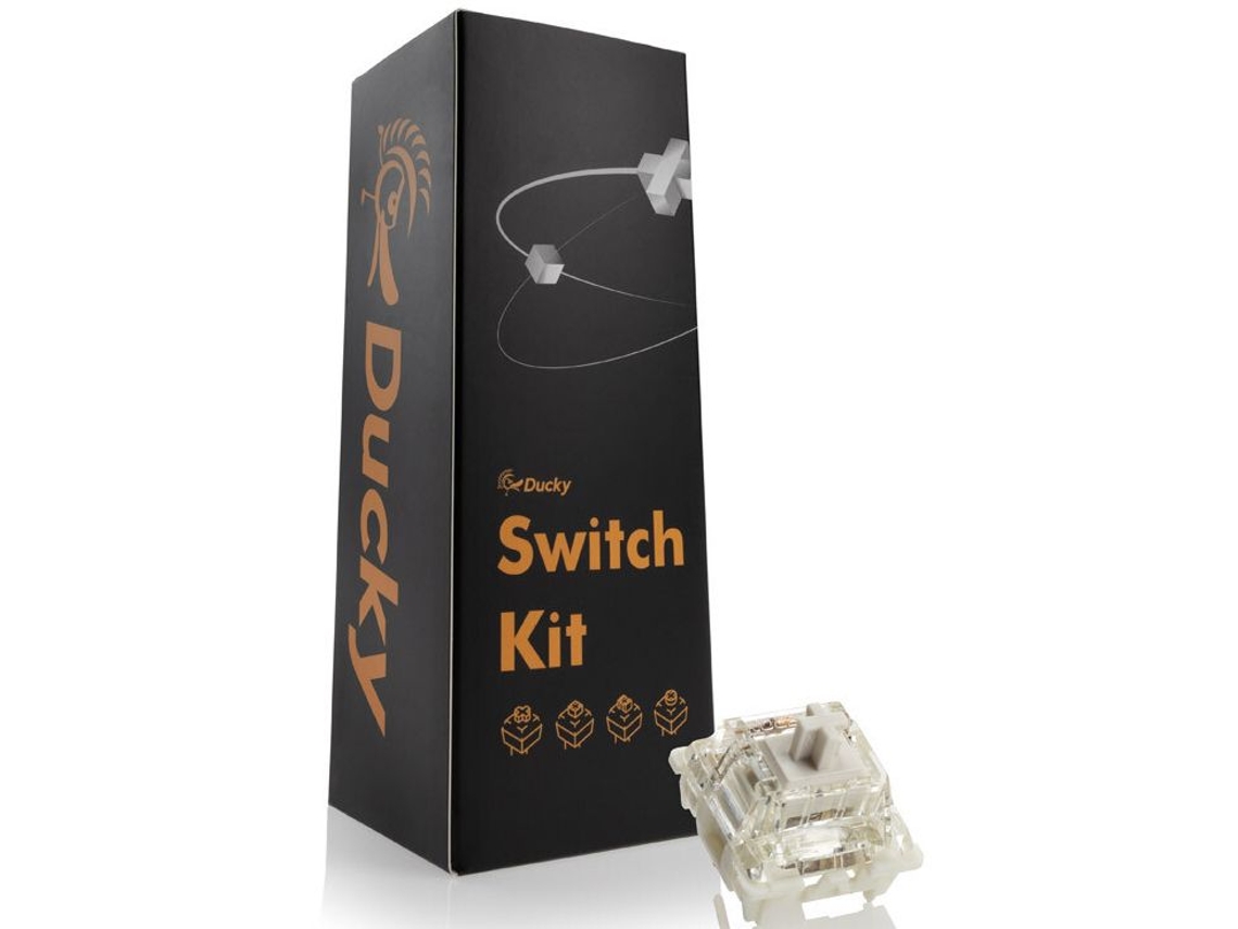 Pack 110 Interruptores DUCKY Gateron gPro White Mecánicos 3-Pin Lineal Mx-Stem 38G