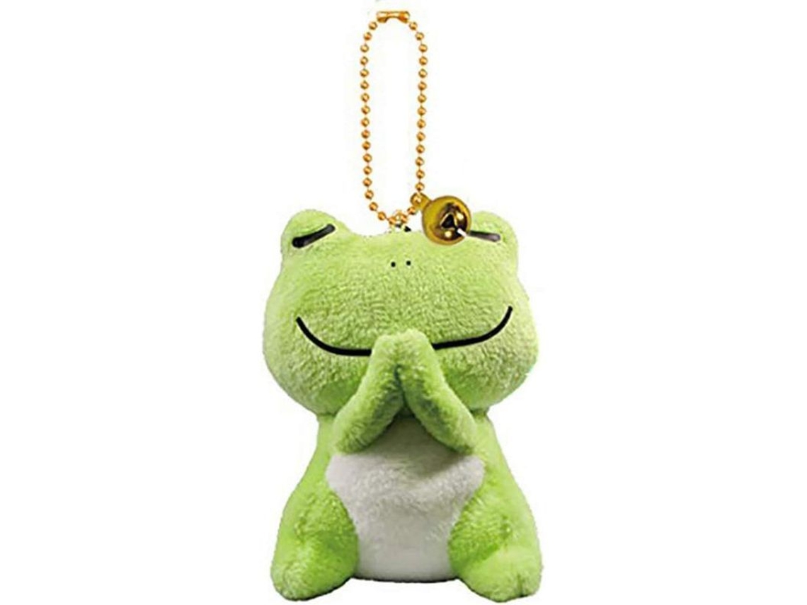 2026-llavero De Rana De Peluche Colgante Ornamental Pide Cosas Buenas Verde Paquete De 5