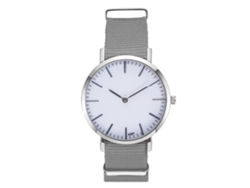 Reloj De Pulsera Hombre De Moda Casual Con Correa De Nailon Cuarzo Gris