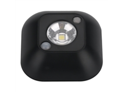 2026-luz Nocturna Inalámbrica Mini Con Sensor De Movimiento Infrarrojo Led Para Armario Gabinete Batería Negro