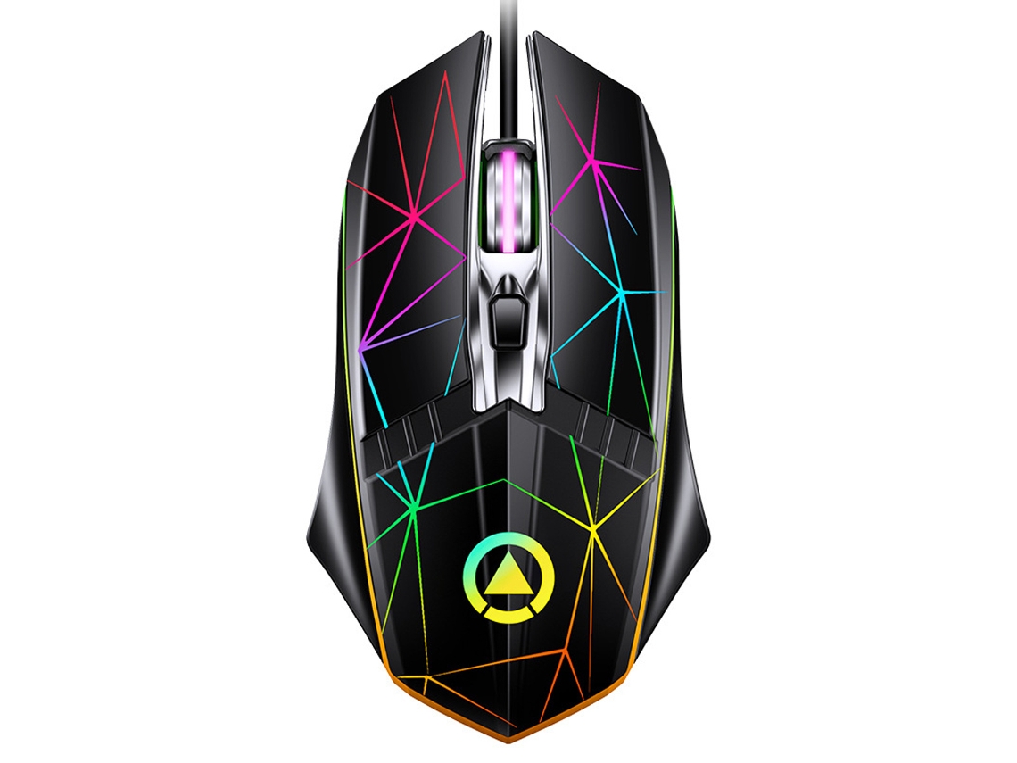 Ratón Inalámbrico Para Juegos, Diseño Ergonómico Con Led Arcoíris, Dpi Ajustable Para Una Sensibilidad Personalizable Y Batería Recargable Para Un Ren