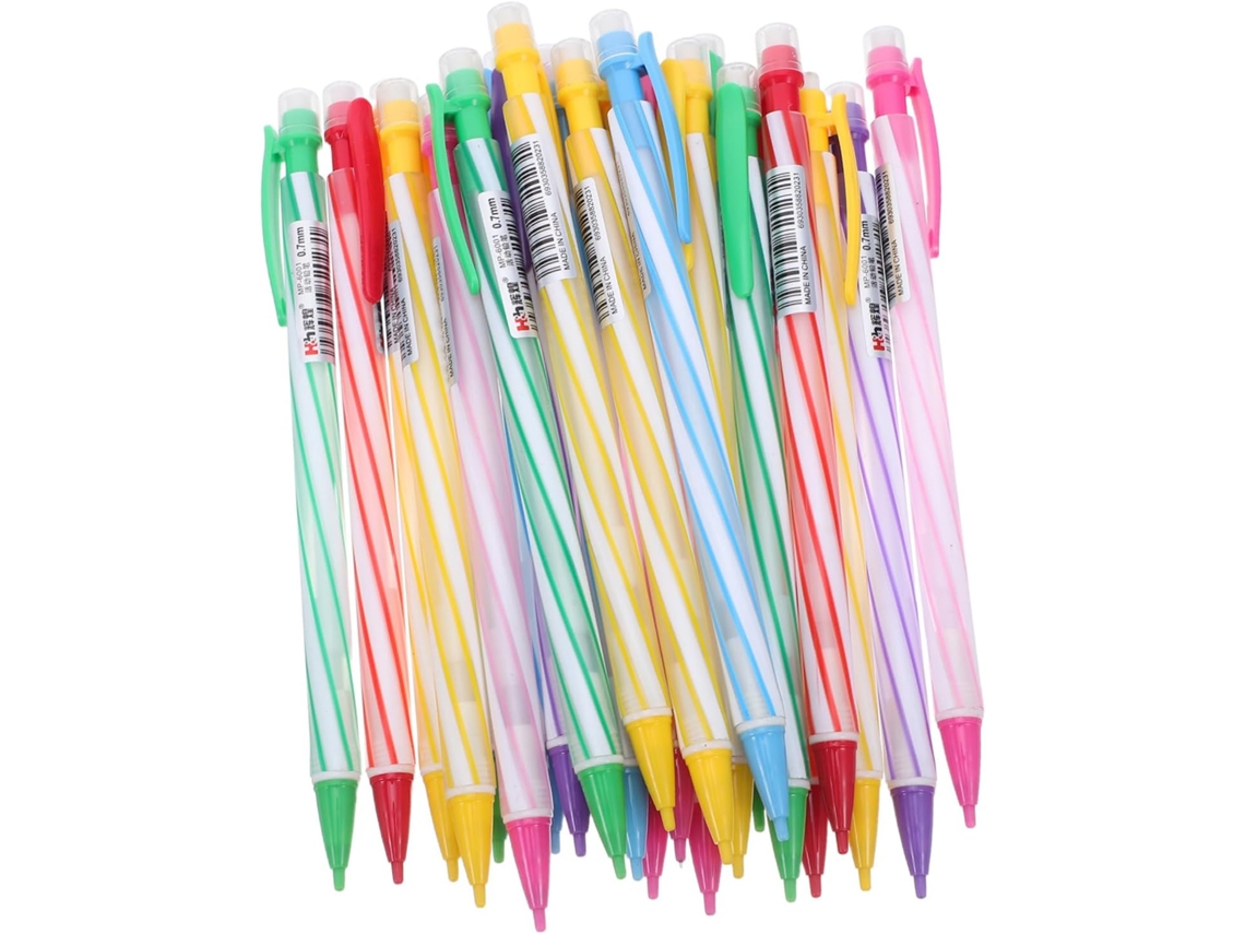 36 Lápices Automáticos Transparentes Con Goma De Borrar (paquete A Granel) Para Niños, Niñas Y Estudiantes.