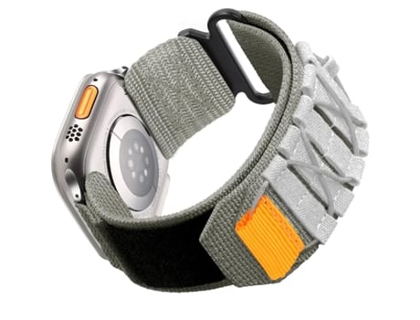 Correa Nylon Militar para Apple Watch Series 6 44Mm Gris ¡ANTIMPACTO!