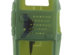 HURRISE Funda de Silicona para Walkie Talkie 2 Piezas Mini Funda Protectora Suave de Silicona para Walkie Talkie Radio Parte de Video Verde