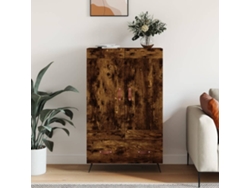 Lovely Home Armario Alto Derivados de Madera 69,5X31X115Cm Roble Ahumado