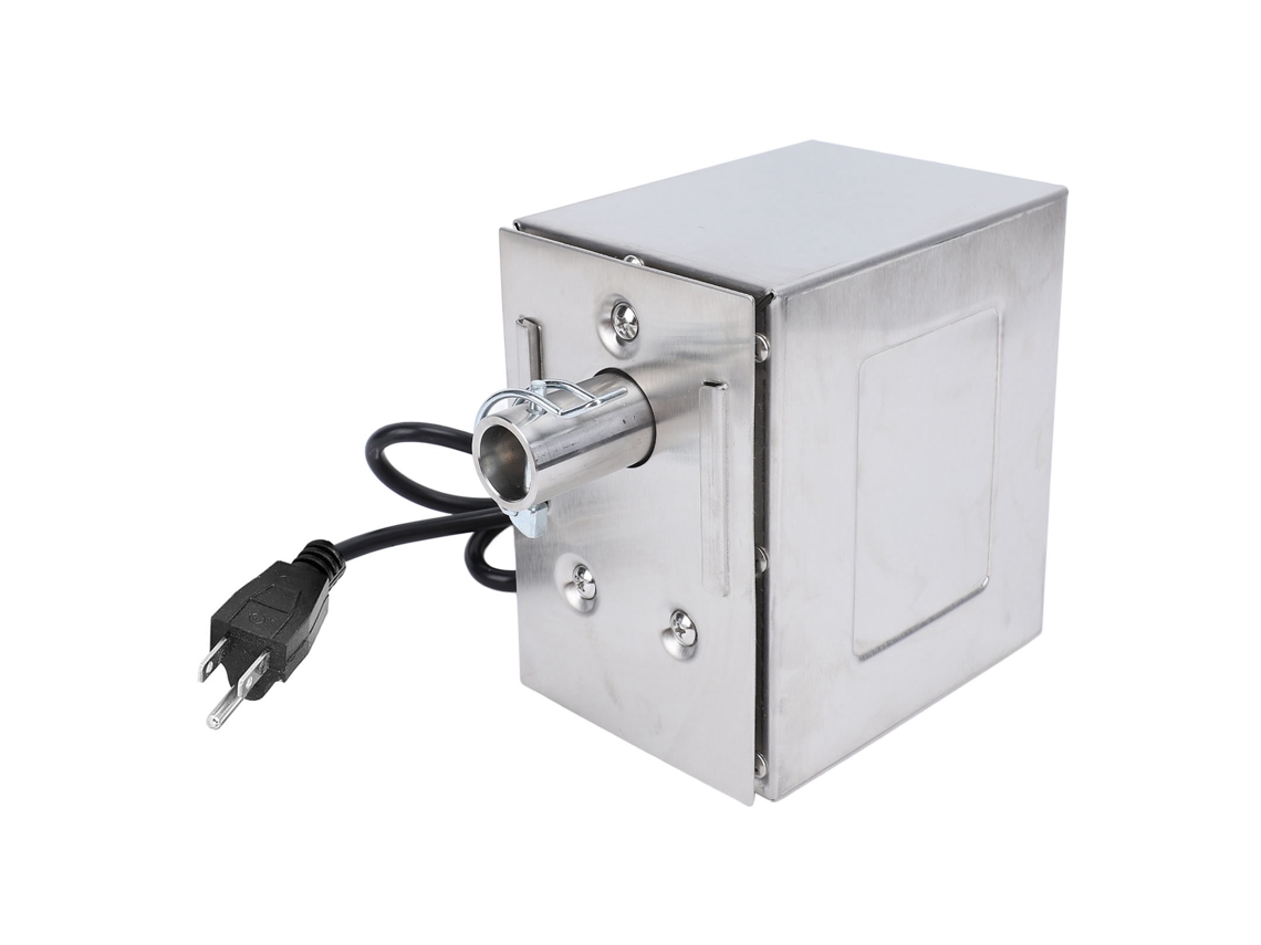 Motor de asador eléctrico de 45 W, acero inoxidable, enchufe USB de 100-240 V