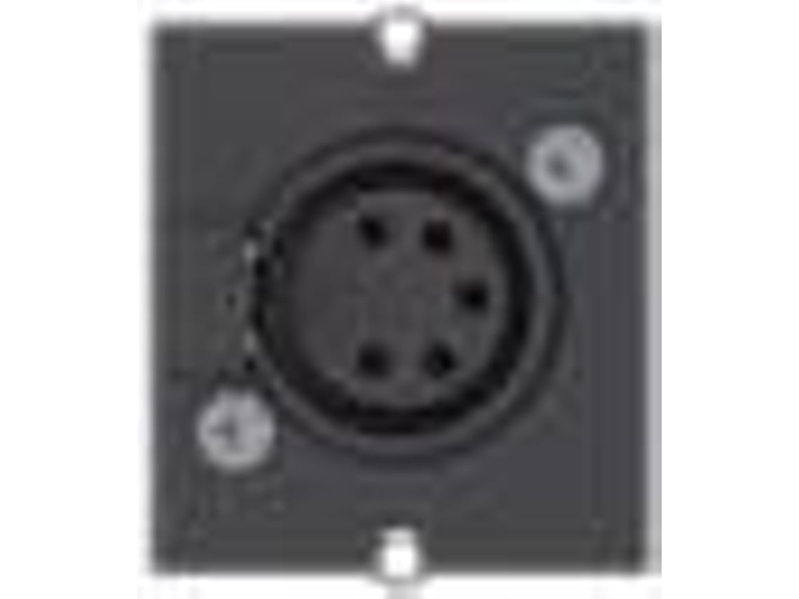 Módulo personalizado 1 conector XLR modular con placa frontal a presión XLR negro (917.101) Bachmann (5 polos)