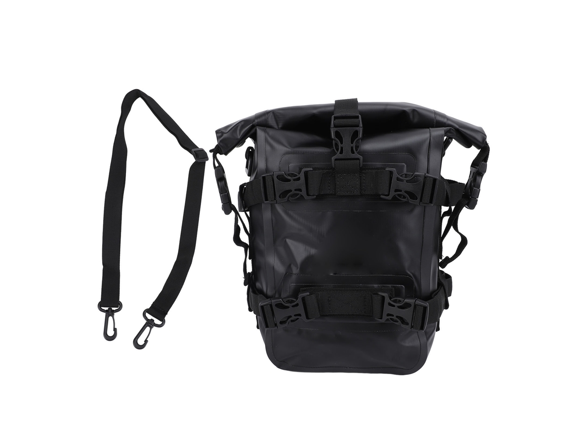 Bolsa Lateral De Motocicleta De Gran Capacidad, Resistente Al Agua, De Pvc Antideslizante, Para Motocicletas De Carretera Y Todoterreno, Color Negro.