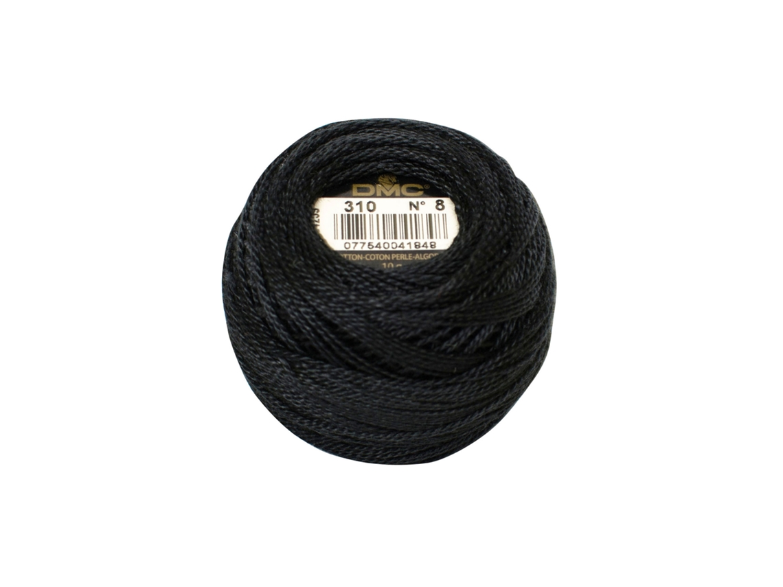 Hilo de Bordar DMC Perle 116A 8Mmx80M 10G Preto 310