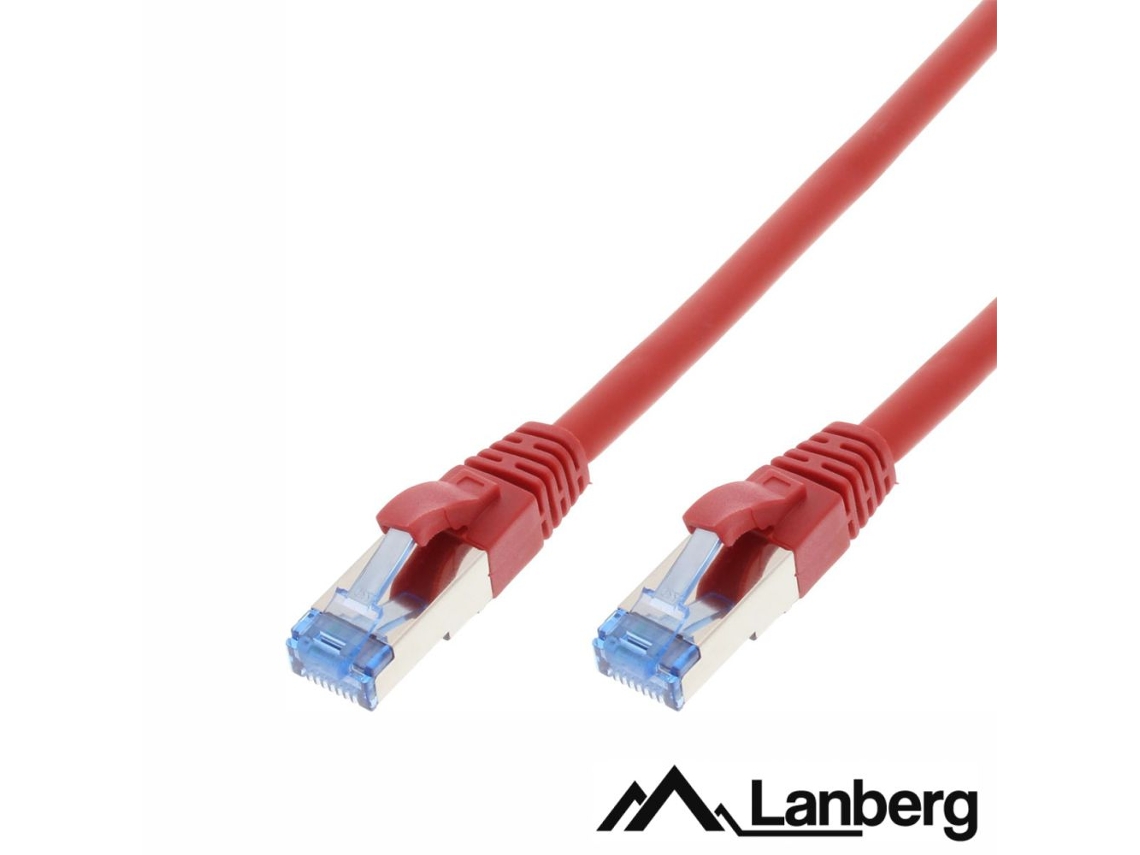 Cable LANGERG S/Ftp Lszh Cat6A 0,5M (Rojo)