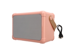 Altavoz Bluetooth Hifi Con Transmisión Rápida, Antiinterferencias, Luz Led Rosa, Sin Micrófono.