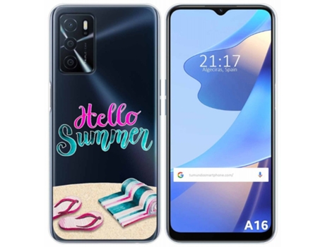 Carcasa Oppo A16 / A16s TUMUNDOSMARTPHONE Dibujos Transparente Multicolor