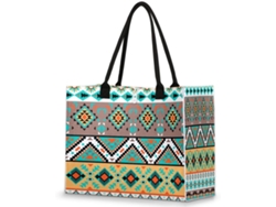 Bolso grande geométrico de estilo bohemio étnico Tropicallife para mujer y hombre (42x17cm)