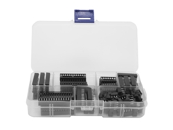 Kit De 66 Zócalos De Chips Ic Dip Con Pines Planos Componentes De Circuito Integrado 2.54mm