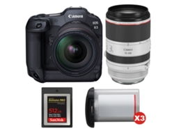 Canon Eos R3 + Rf 24-70mm F/2.8 L Is Usm + Rf 70-200mm F/2.8 L Is Usm + 1 Sandisk 512gb Extreme Pro Cfexpress Type B + 3 Canon L + Ebook Pricedirect