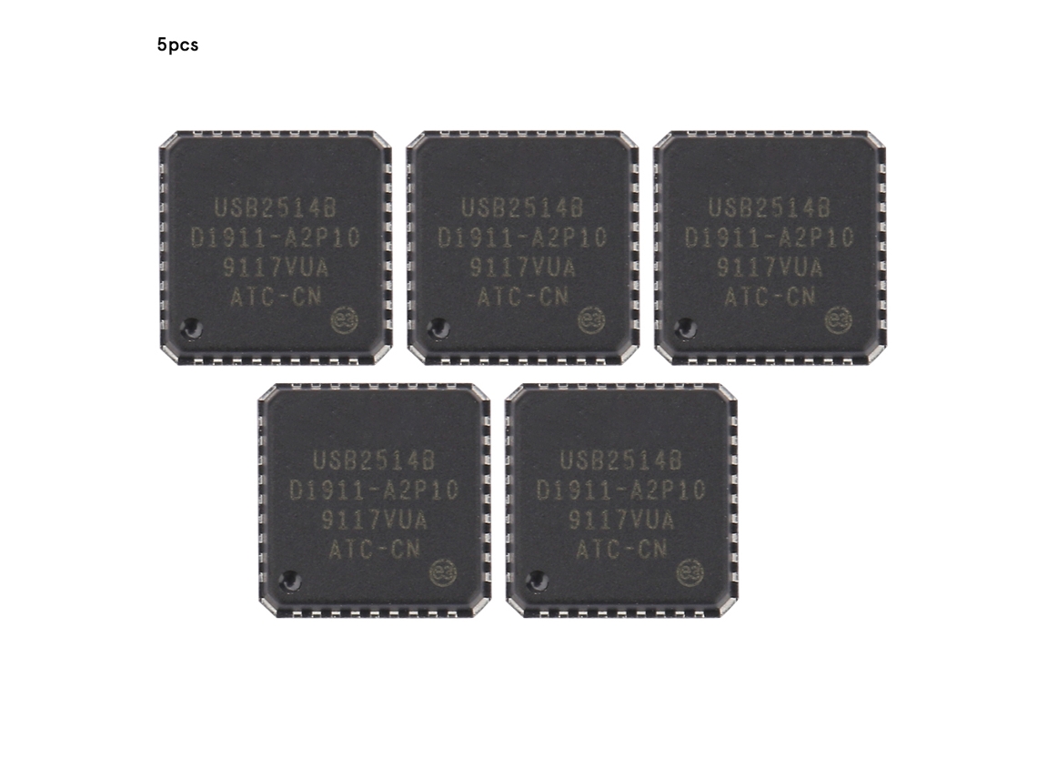 Controlador de interfaz Microchip USB2514b AEZC para control de pantallas de cristal líquido.