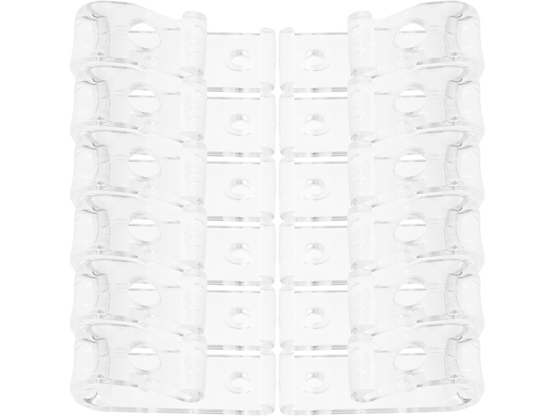12 Piezas Clips Para Cortinas Con Gancho Transparente Accesorios Para Persianas Enrollables Con Cadena De Resistente Y Reutilizable
