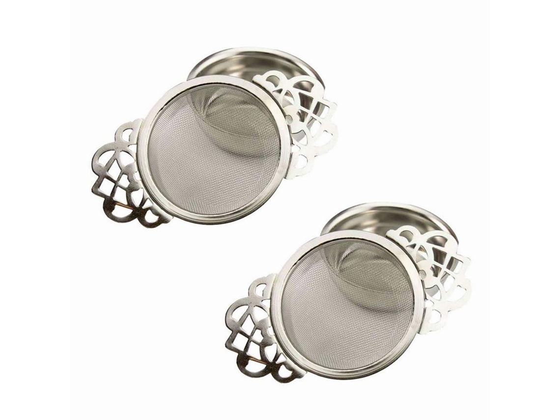 Infusor de té Rebe-2 de acero inoxidable con bandeja antigoteo para té de hojas sueltas, estilo británico.
