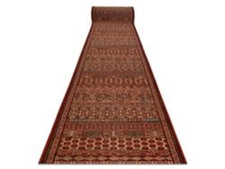 Alfombra De Pasillo Lana Kashqai 4334/300 Oriental Burdeos / Verde 67cm