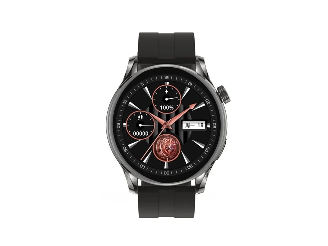 Reloj inteligente de tela colorida TFT HD de 132" con chat GPT, resistente al agua IP68, traducción IA, Yizhood (negro)