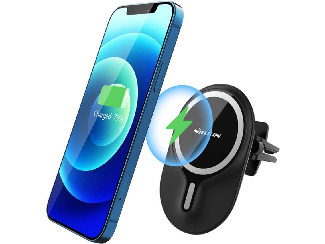 Cargador Carro Sem Carregamento Seguro para iPhone 12 Pro Max/12 Mini/12 Pro/12 YIZHOOD Negro