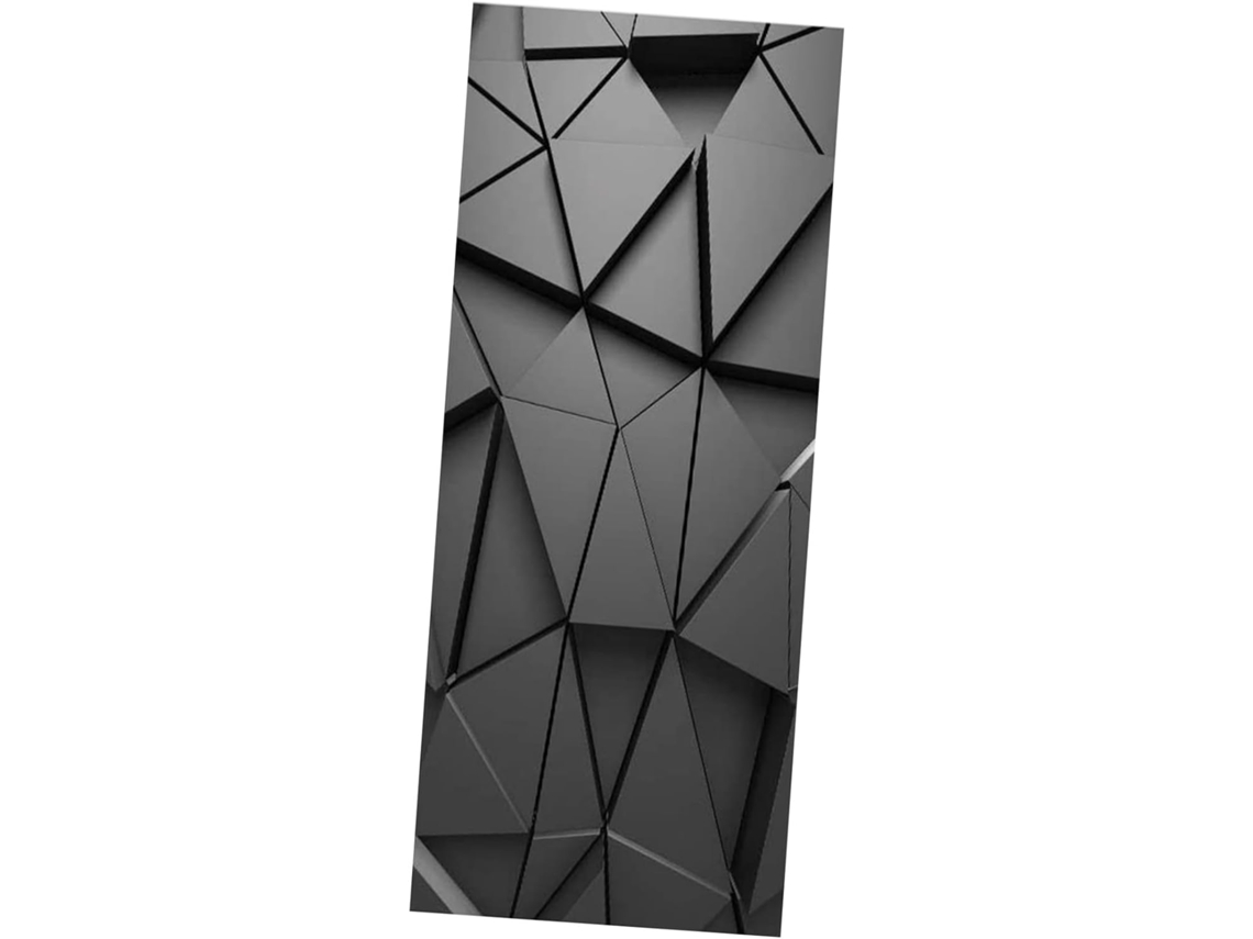 2 Pegatinas Decorativas De Pvc Negro Para La Puerta Del Frigorífico, Duraderas.
