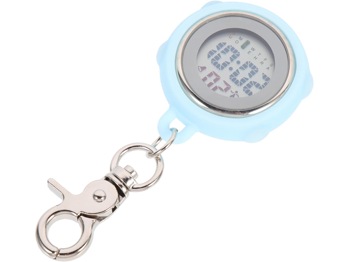 Reloj Bolsillo Digital Retro Aleación Ligera Resistente Unisex Médico Escolar Práctico Gancho Colgar Tamaño