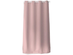 Cortina opaca lisa con 8 ojales rosa viejo 140 x 240 cm HOME MAISON