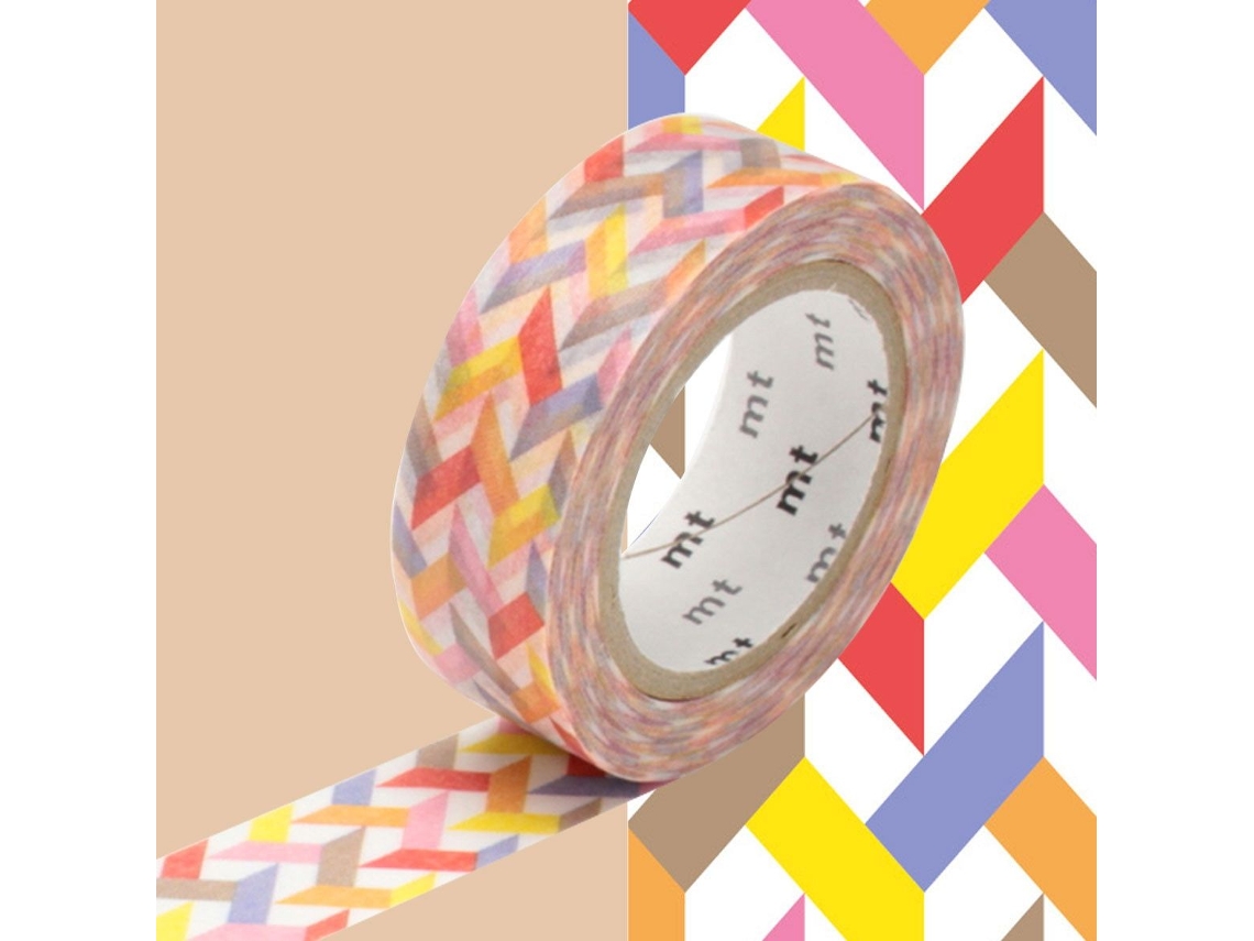 Cinta Crepé multicolor Tonos Cálidos MASKING TAPE (1,5 cm X 7m)