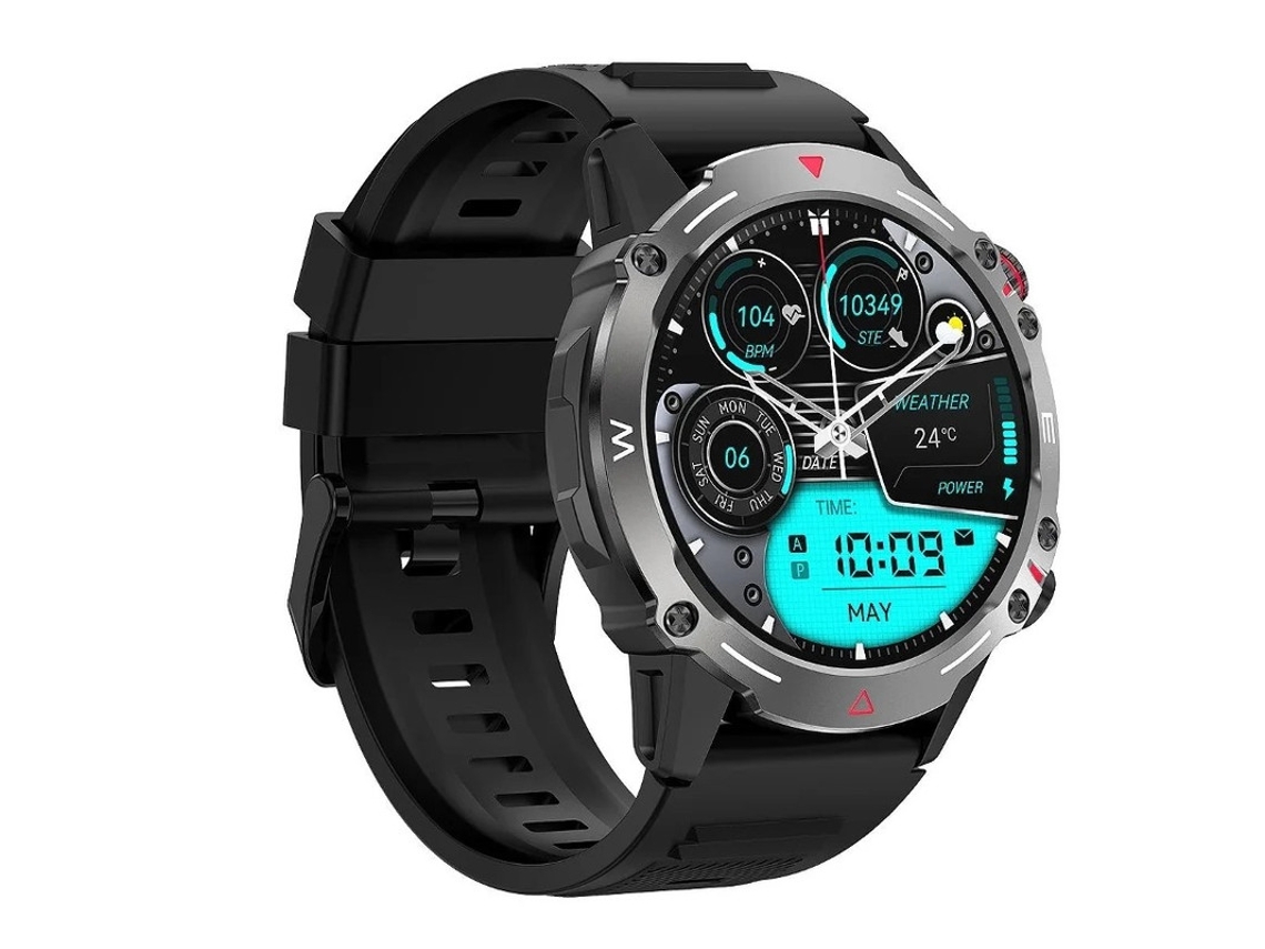 Reloj inteligente Yizhood con pantalla AMOLED de 1,43 pulgadas, control de llamadas, monitor de actividad física, frecuencia cardíaca y múltiples modos.